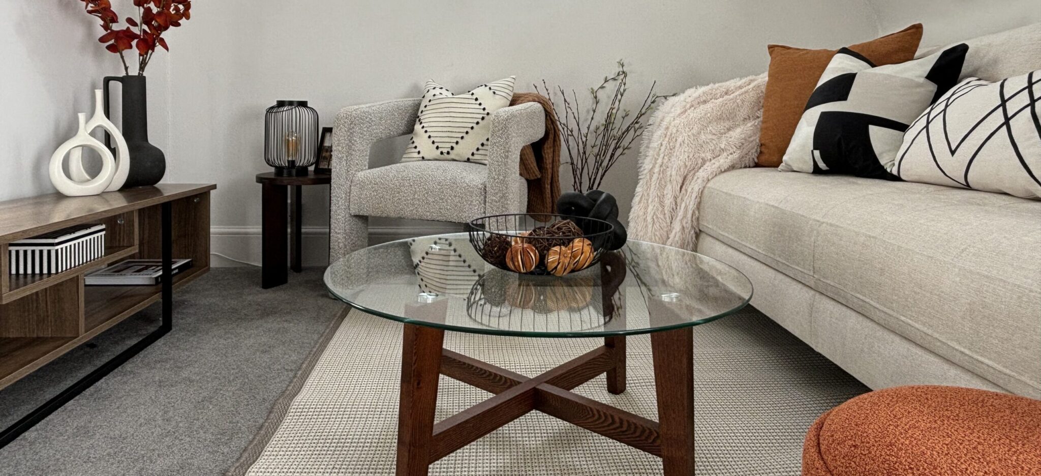 Market-ready staged room by Decoro Design