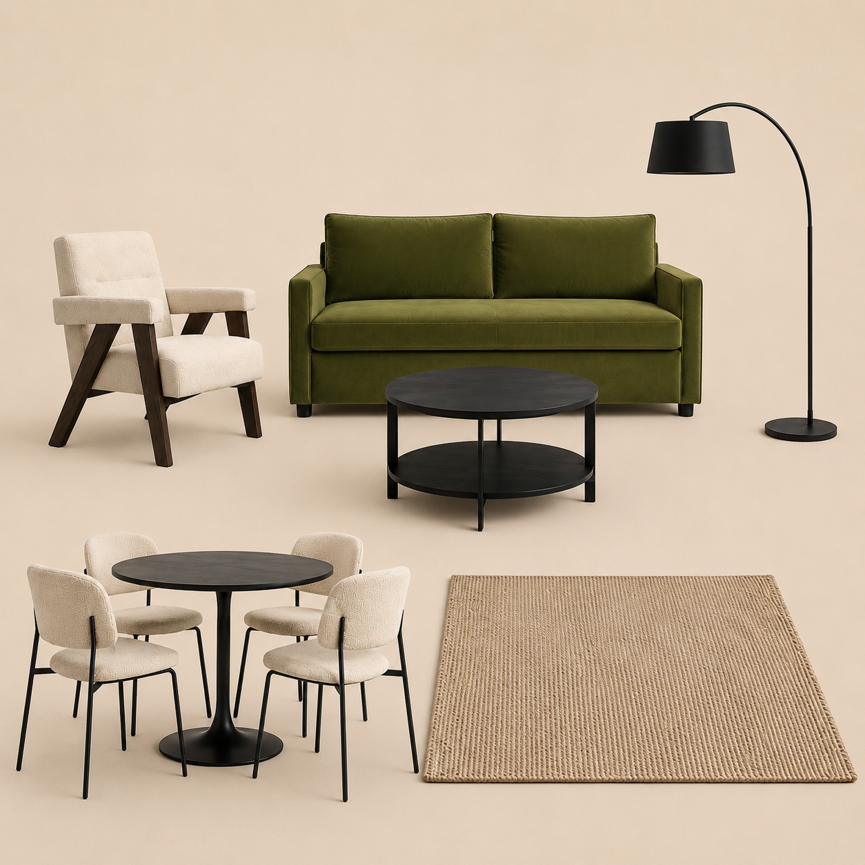 Furniture package room styled by Decoro Design
